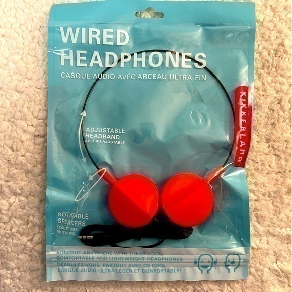 Kikkerland Other - Kikkerland Wired Headphones